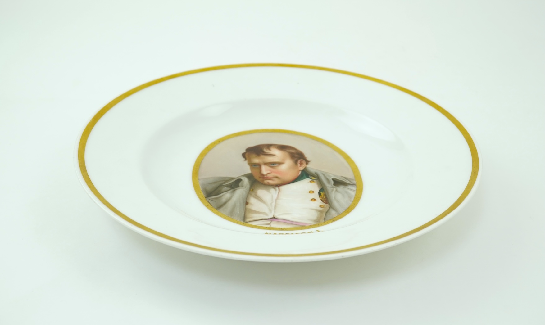 A pair of Vienna style porcelain plates, late 19th century